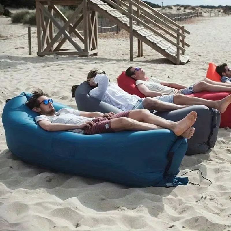 Outdoor Furniture Lounge - LUSQI Opblaasbare ligstoel Luchtbank Extra dikke