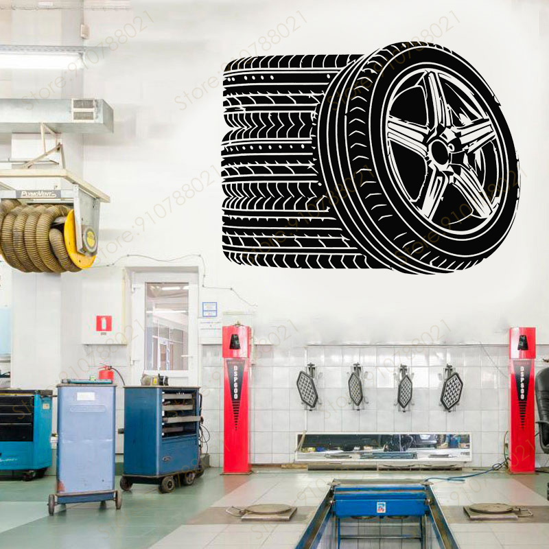 Outdoor Furniture Glides - Banden Muurstickers Ras Auto Wiel Auto
