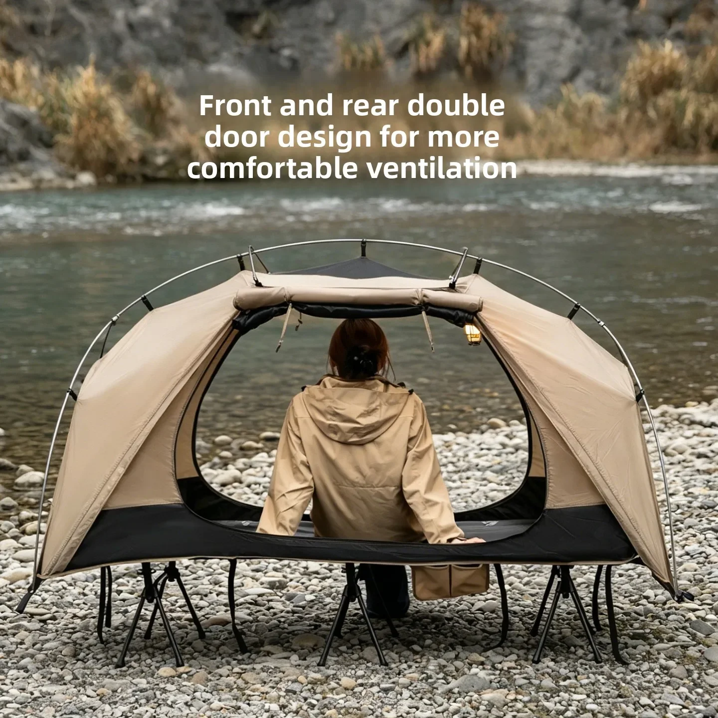 Outdoor Furniture Sunbrella - MOUNTAINHIKER Outdoor Camp Bed Tentmeubilair Lichtgewicht