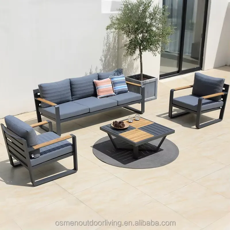 Outdoor Furniture Osmen - VOOR OSMEN PORTOFINO MODERNE ALUMINIUM ZITTINGENSET