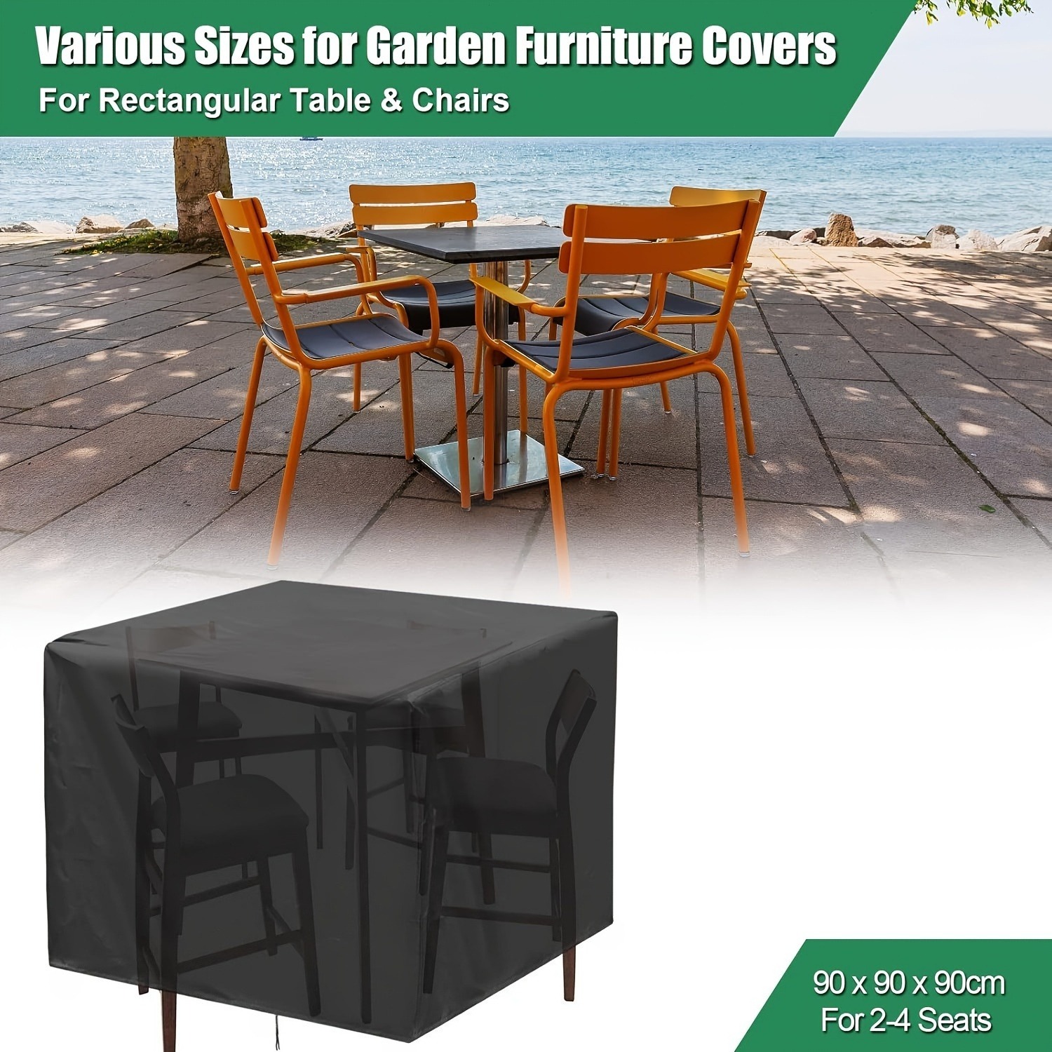 Outdoor Furniture Table - Robuuste 210D buitenmeubelhoes - waterdichte bescherming