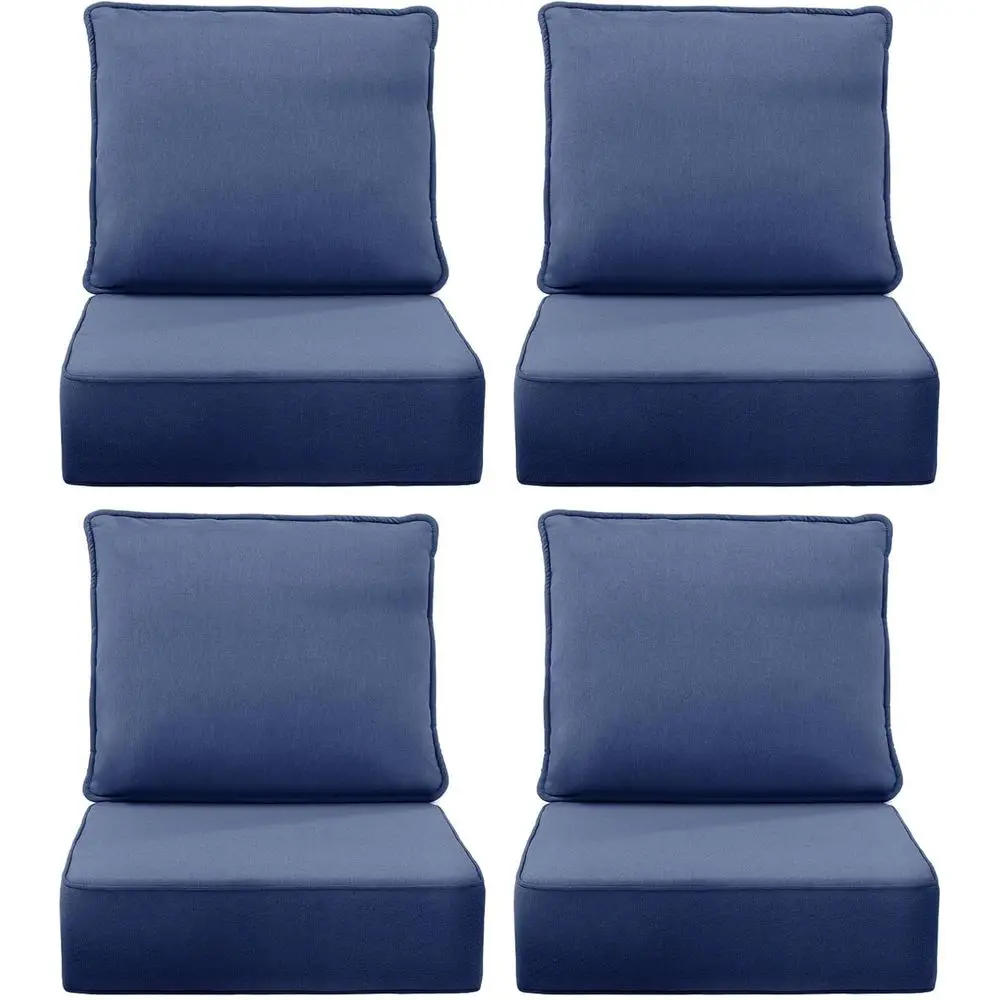 Outdoor Furniture Cushions 24 X 24 - 6 dikke buitenstoelkussens, 24x24 terrasmeubelkussenset van