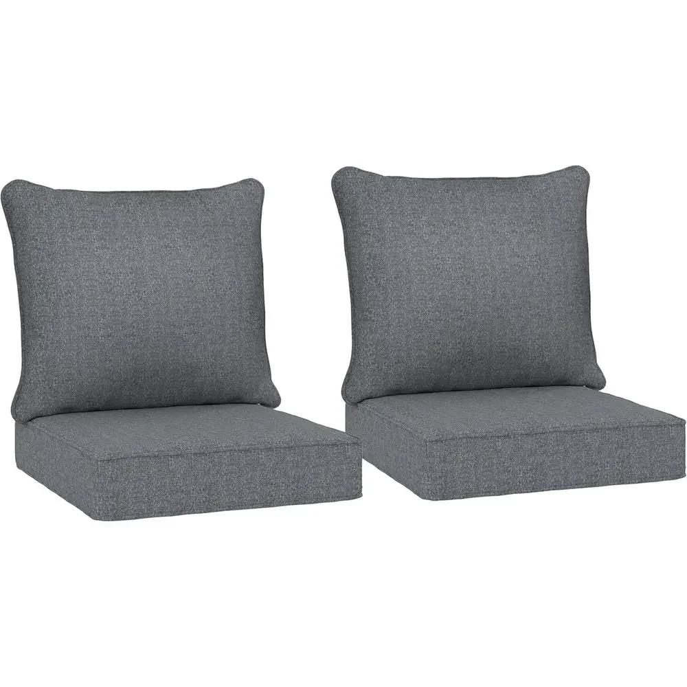 Outdoor Furniture Cushions 24 X 24 - Weerbestendige buitenstoelkussens, set van 2, 24x24