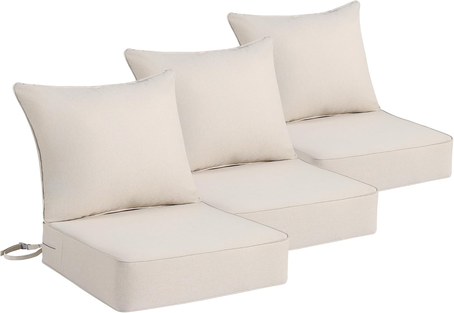 Outdoor Furniture Cushions 24 X 24 - Beige Tuinmeubel Kussenset voor Buitenstoelen 24