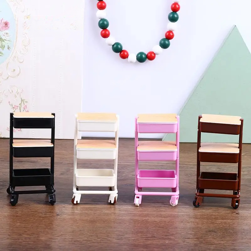 Outdoor Furniture Glides - 1:12 poppenhuis miniatuur drie lagen trolley