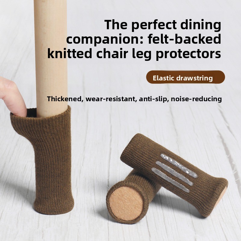 Bistro Table Set - 16 stuks verdikte vilten stoelpootdoppen, slijtvaste