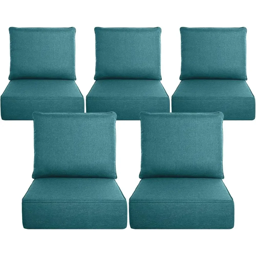 Outdoor Furniture Cushions 24 X 24 - 6-delige dikke buitenkussenset - 24x24 duurzame,
