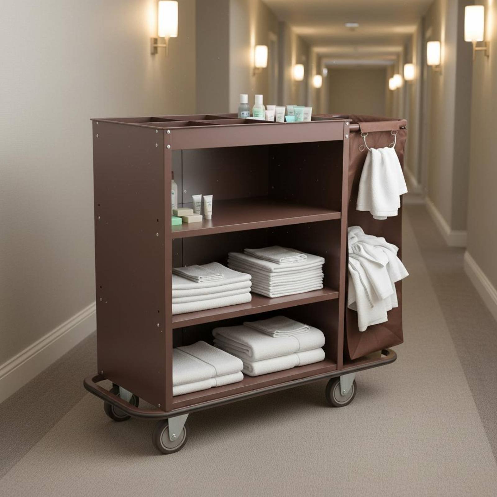 Outdoor Furniture Glides - Hotel Linnenkar Multifunctionele Huishoudkar Kamerkar met
