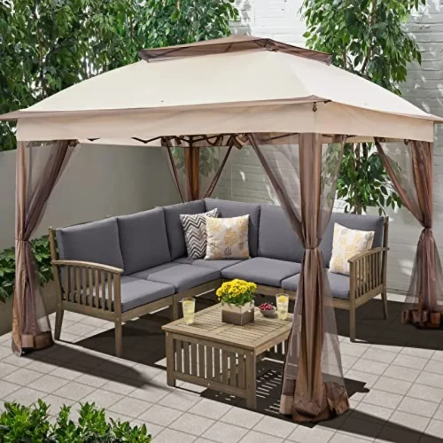 Gazebo Pop Up - 11'x11' Pop-up Gazebo voor patio's, tent