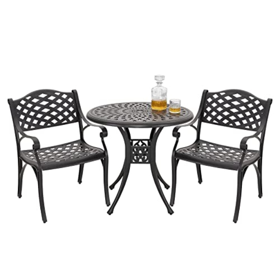 Bistro Table Set - 3-delige buiten bistrotafelset van gegoten aluminium,