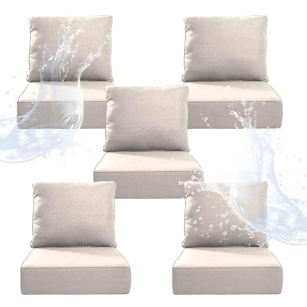 Outdoor Furniture Cushions 24 X 24 - 6 dikke buitenstoelkussens (5-pack) - 24