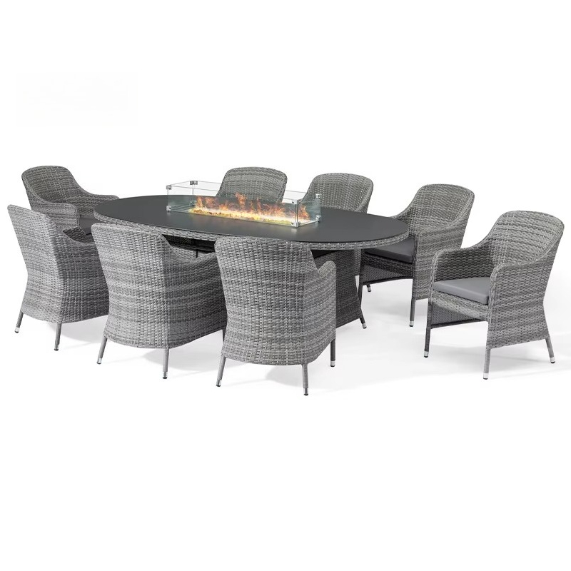 Tuinmeubelen vuurplaats rotan  - Outdoor Furniture And Fire Pit recensie en prijs