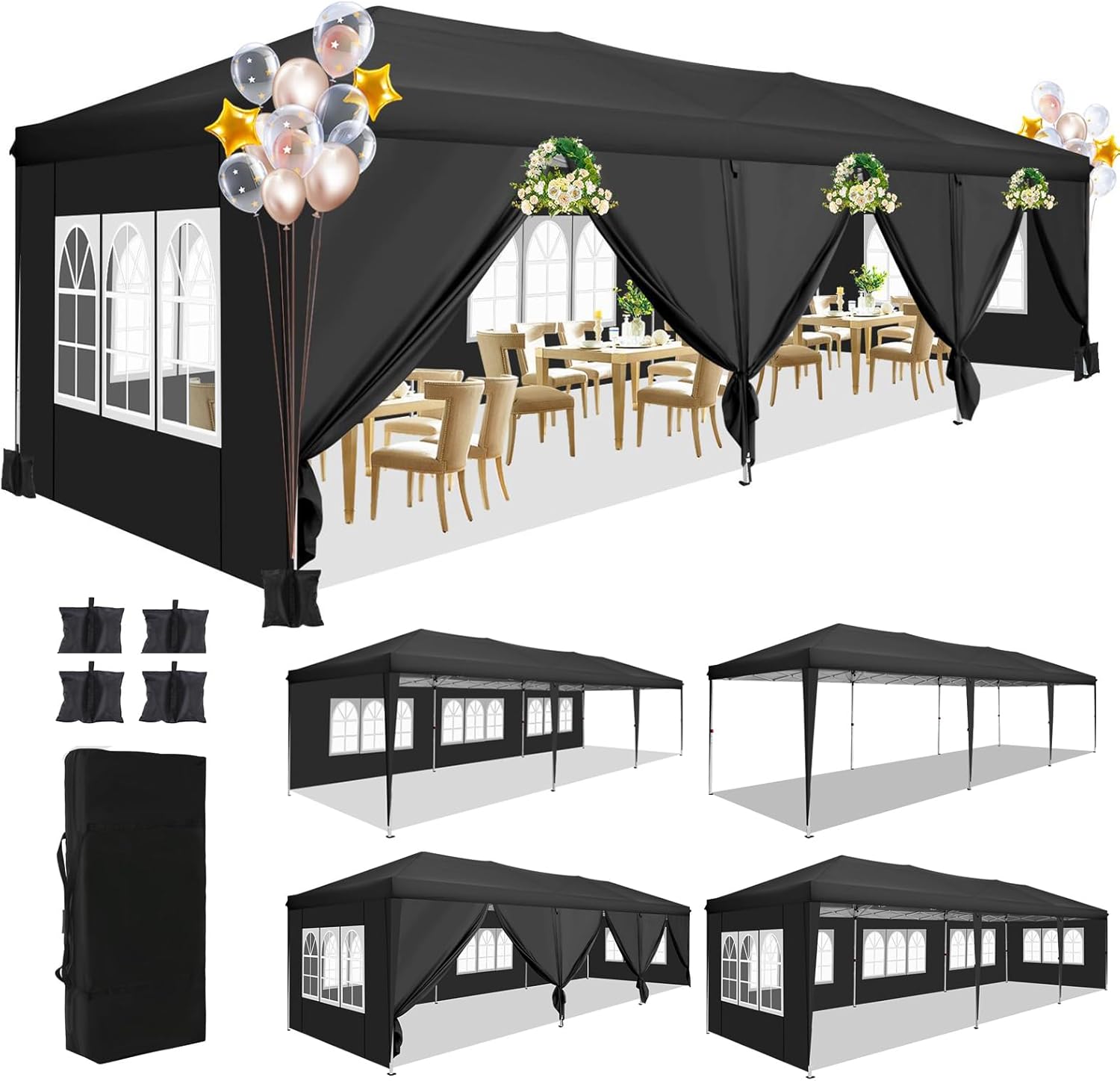 10x30ft Pop-up partytent met 8 - Gazebo Pop Up recensie en prijs
