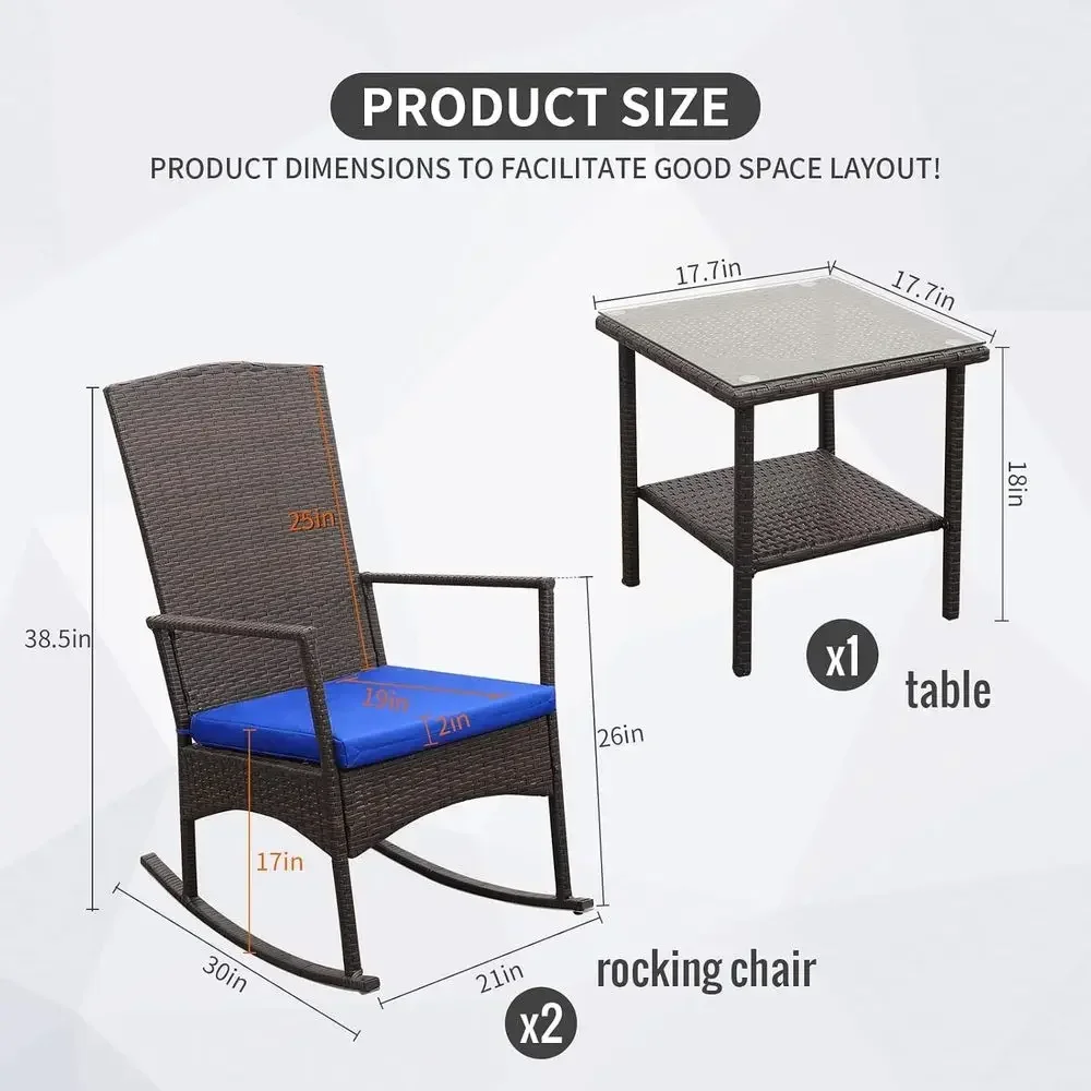 Outdoor PE Rieten Schommelstoe - Bistro Table Set recensie en prijs