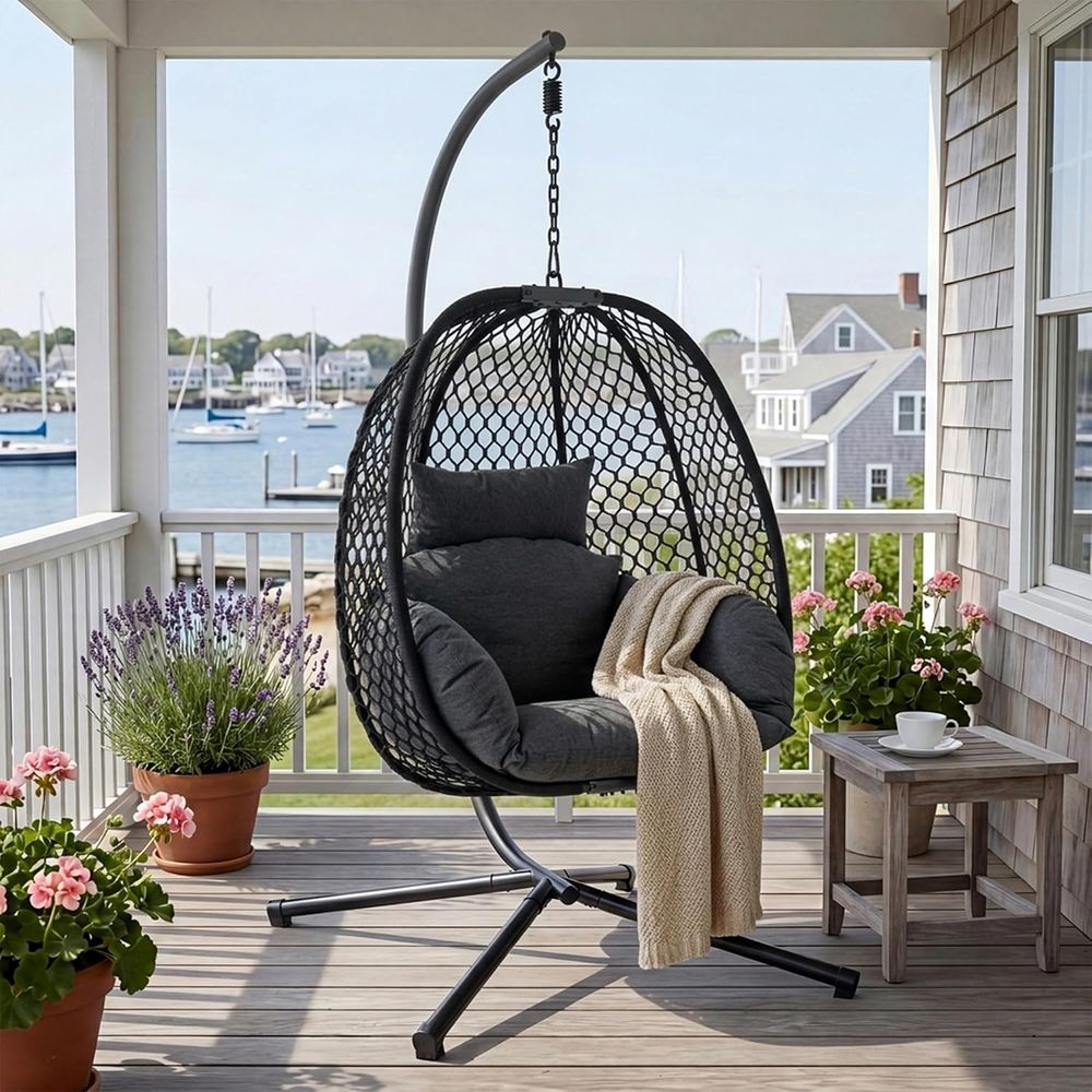 Ei-vormige hangstoel voor buit - Hanging Egg Chair recensie en prijs