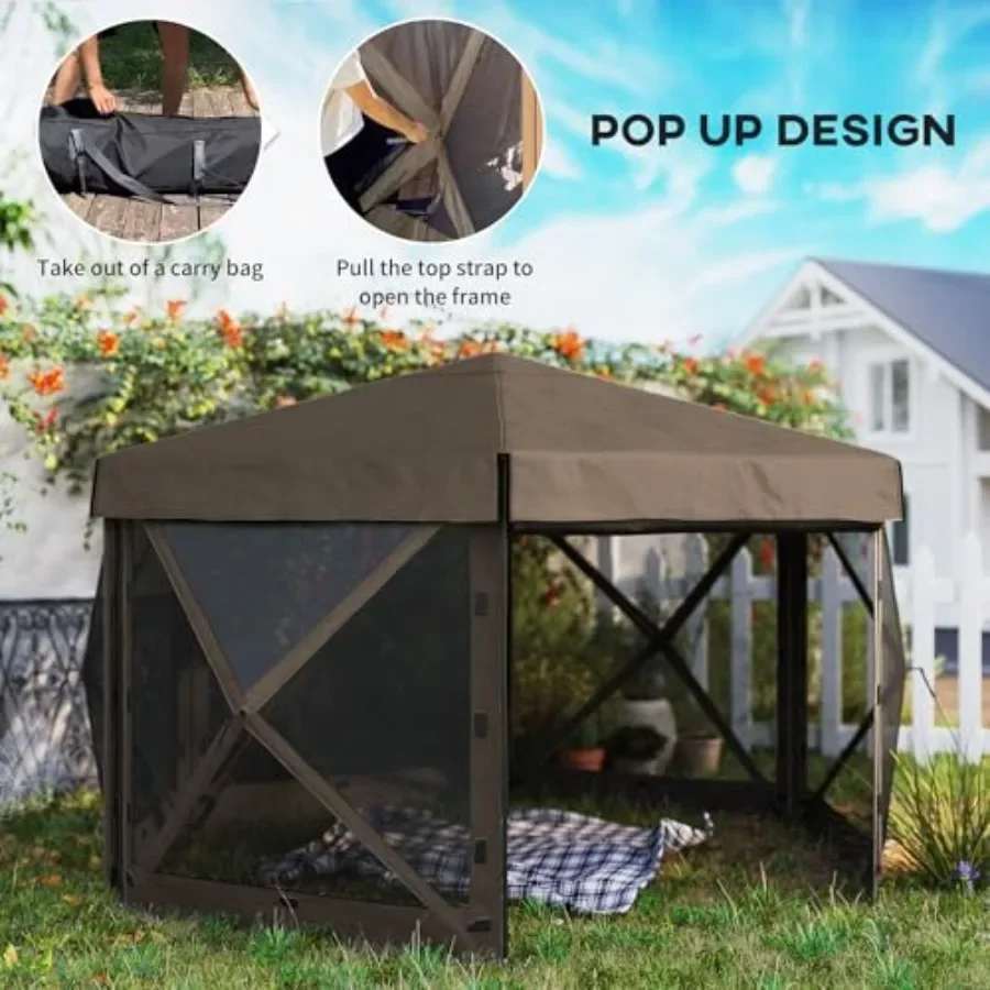 12' x 12' Zeshoekige Pop-up Ga - Gazebo Pop Up recensie en prijs