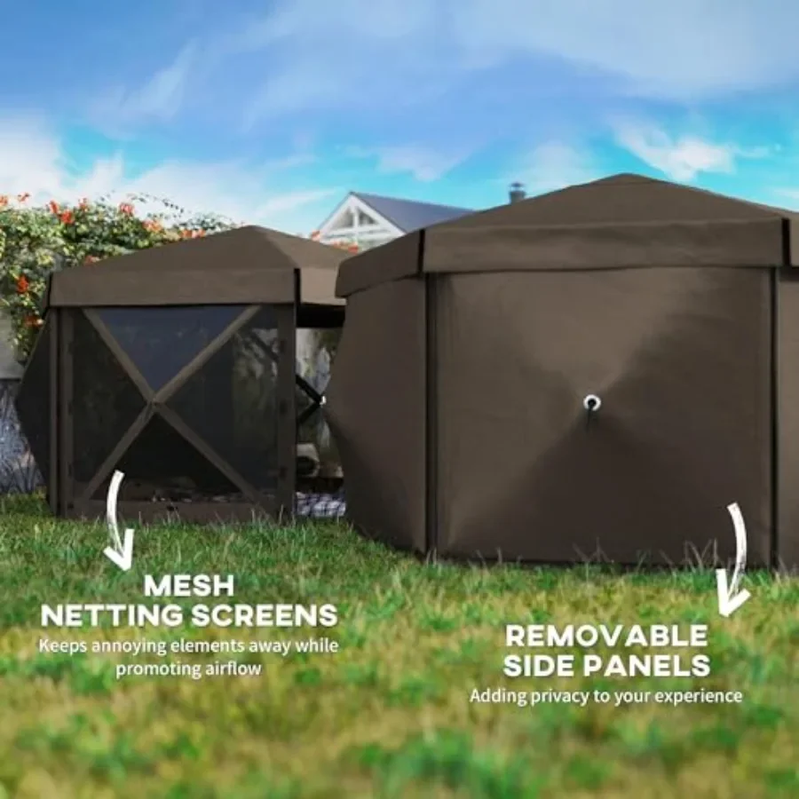 12' x 12' Zeshoekige Pop-up Ga - Gazebo Pop Up recensie en prijs