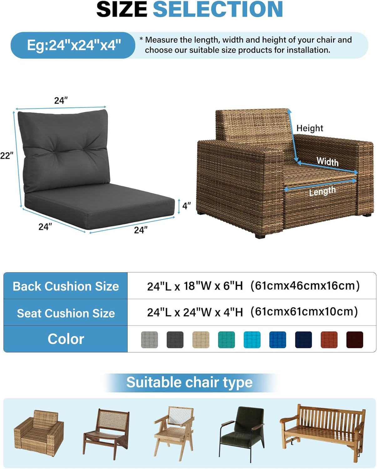 Tuinmeubilair voor buiten, don - Outdoor Furniture Cushions 24 X 24 recensie en prijs