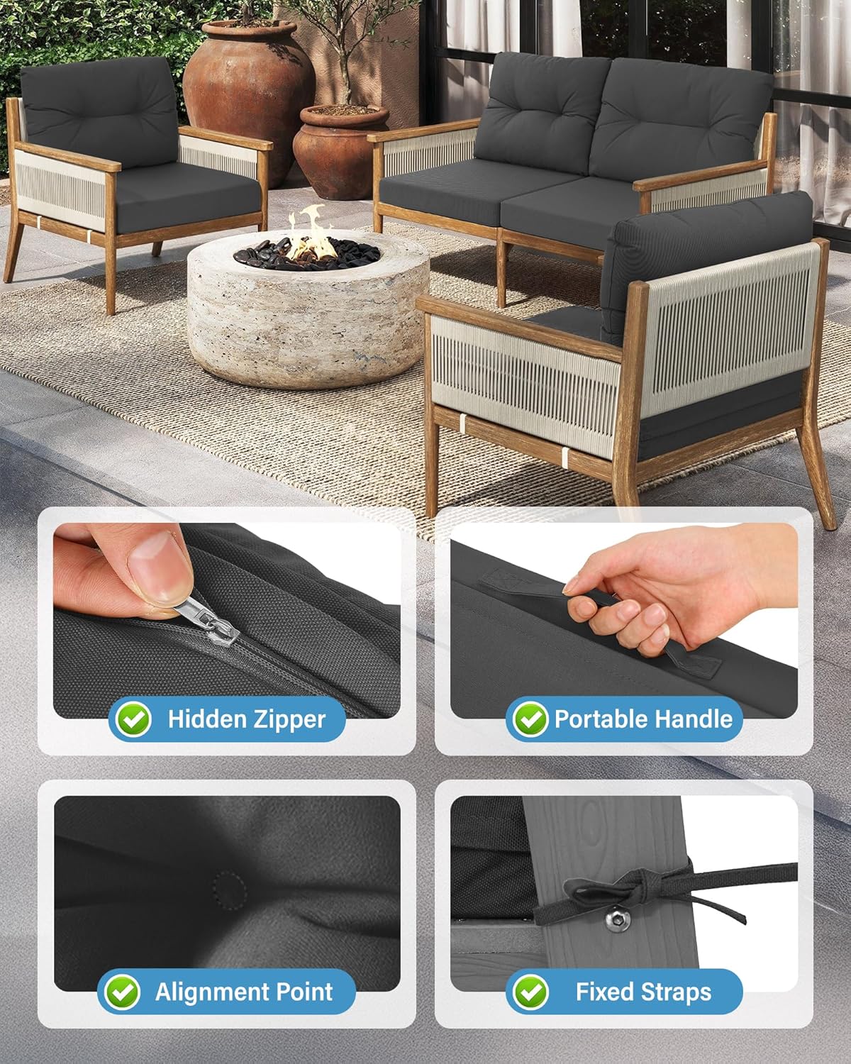 Tuinmeubilair voor buiten, don - Outdoor Furniture Cushions 24 X 24 recensie en prijs
