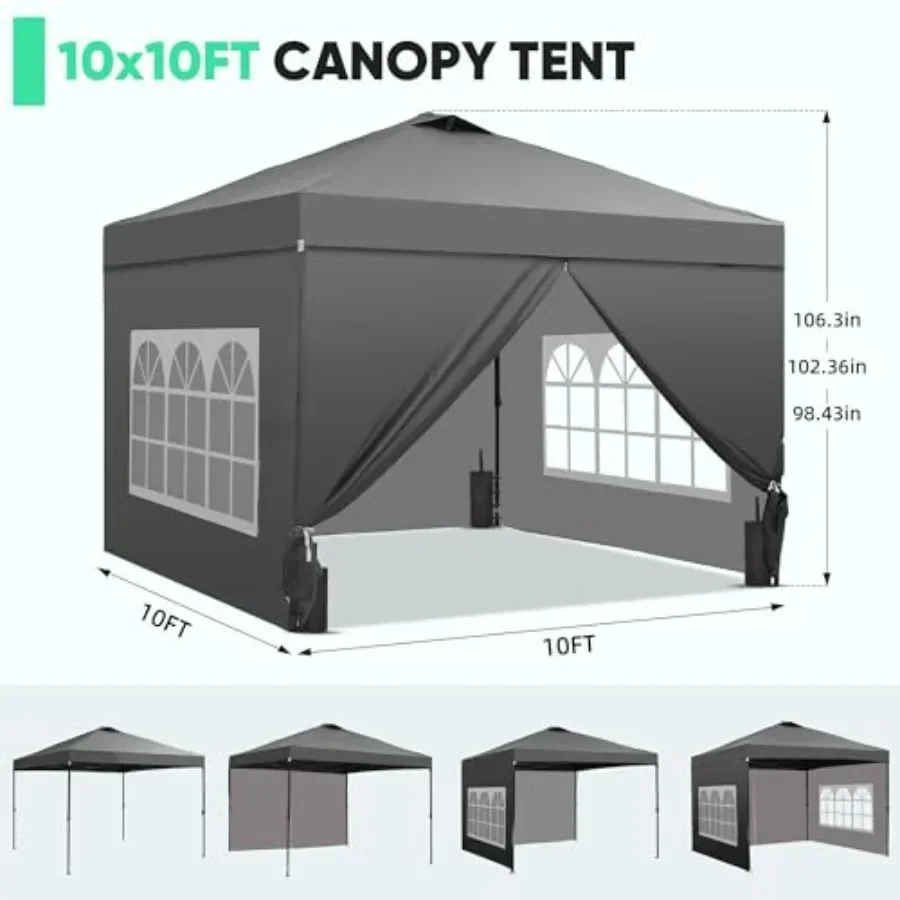 Pop-up tent met 4 zijwanden, e - Gazebo Pop Up recensie en prijs