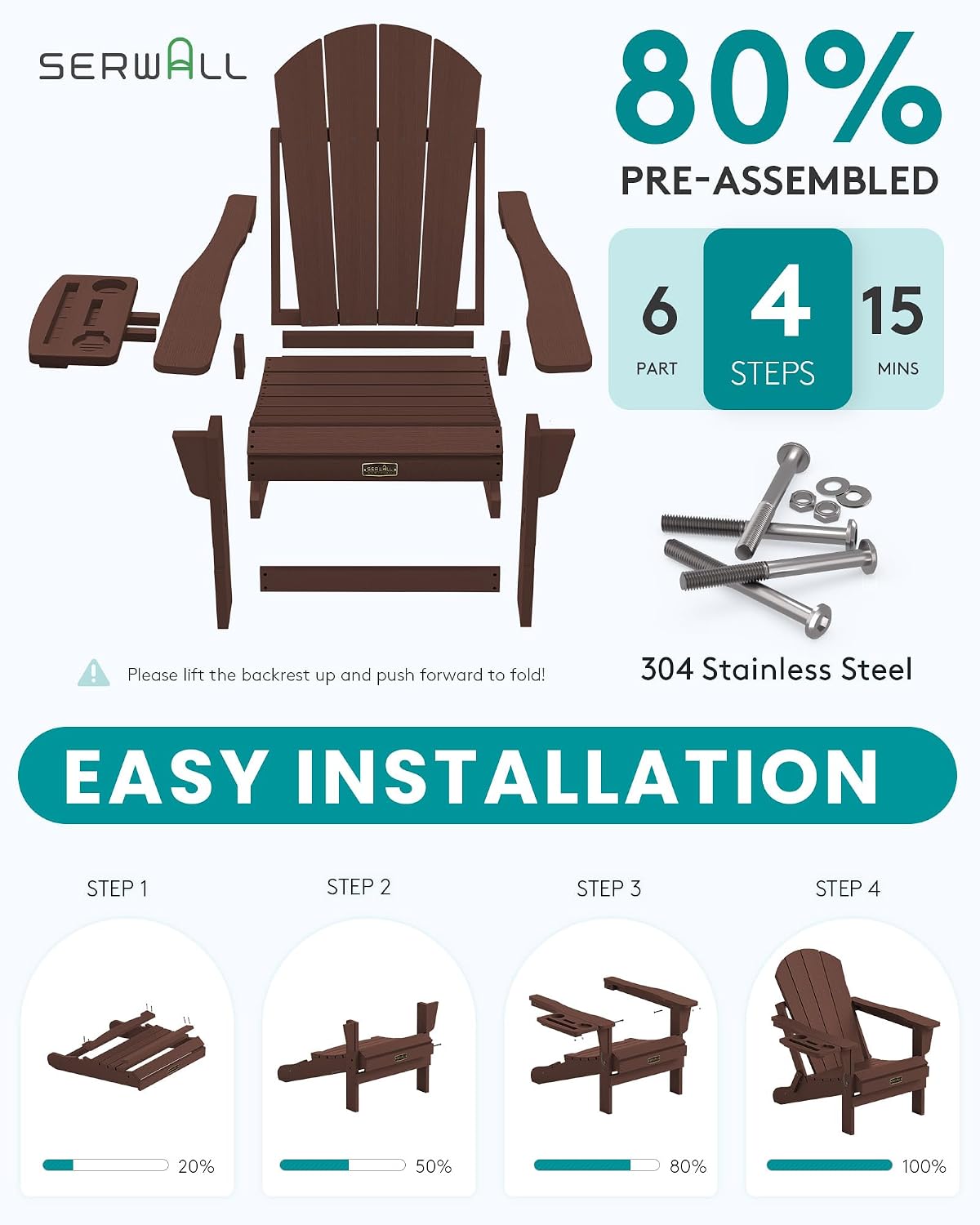 Vouwbare Adirondack Stoelenset - Outdoor Furniture And Fire Pit recensie en prijs
