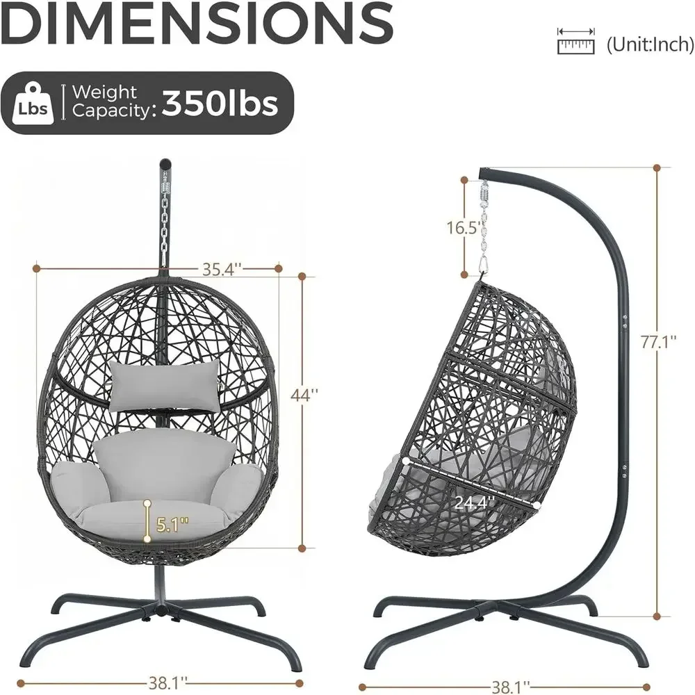 Buiten- en binnenhangstoel in  - Hanging Egg Chair recensie en prijs