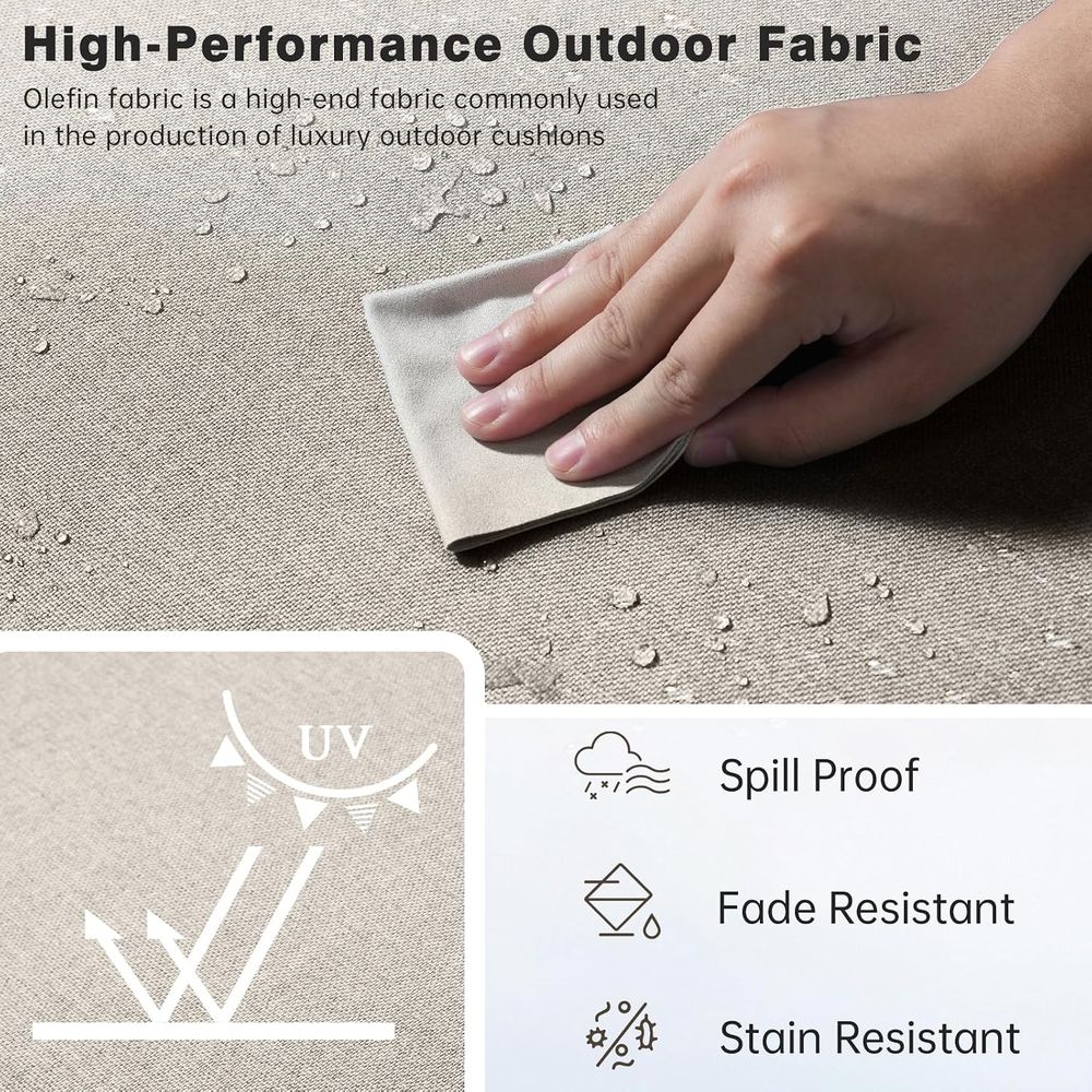 6-delige dikke buitenkussenset - Outdoor Furniture Cushions 24 X 24 recensie en prijs