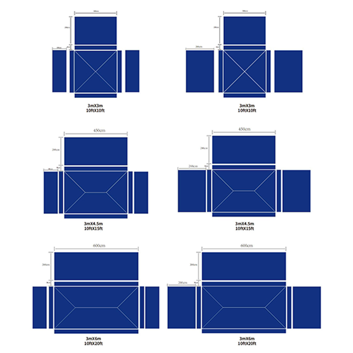 Aangepaste 3x3m buiten alumini - Gazebo Pop Up recensie en prijs