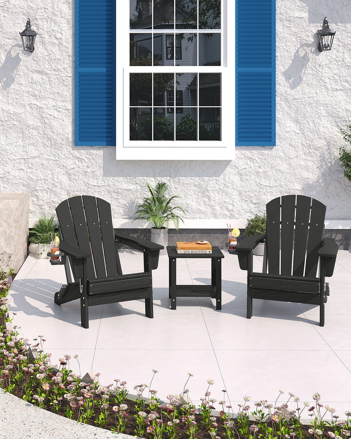 Opvouwbare Adirondack stoel va - Outdoor Furniture And Fire Pit recensie en prijs