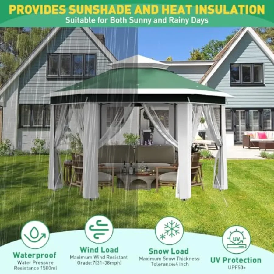 13'x13' Pop-up Gazebo Zeshoeki - Gazebo Pop Up recensie en prijs