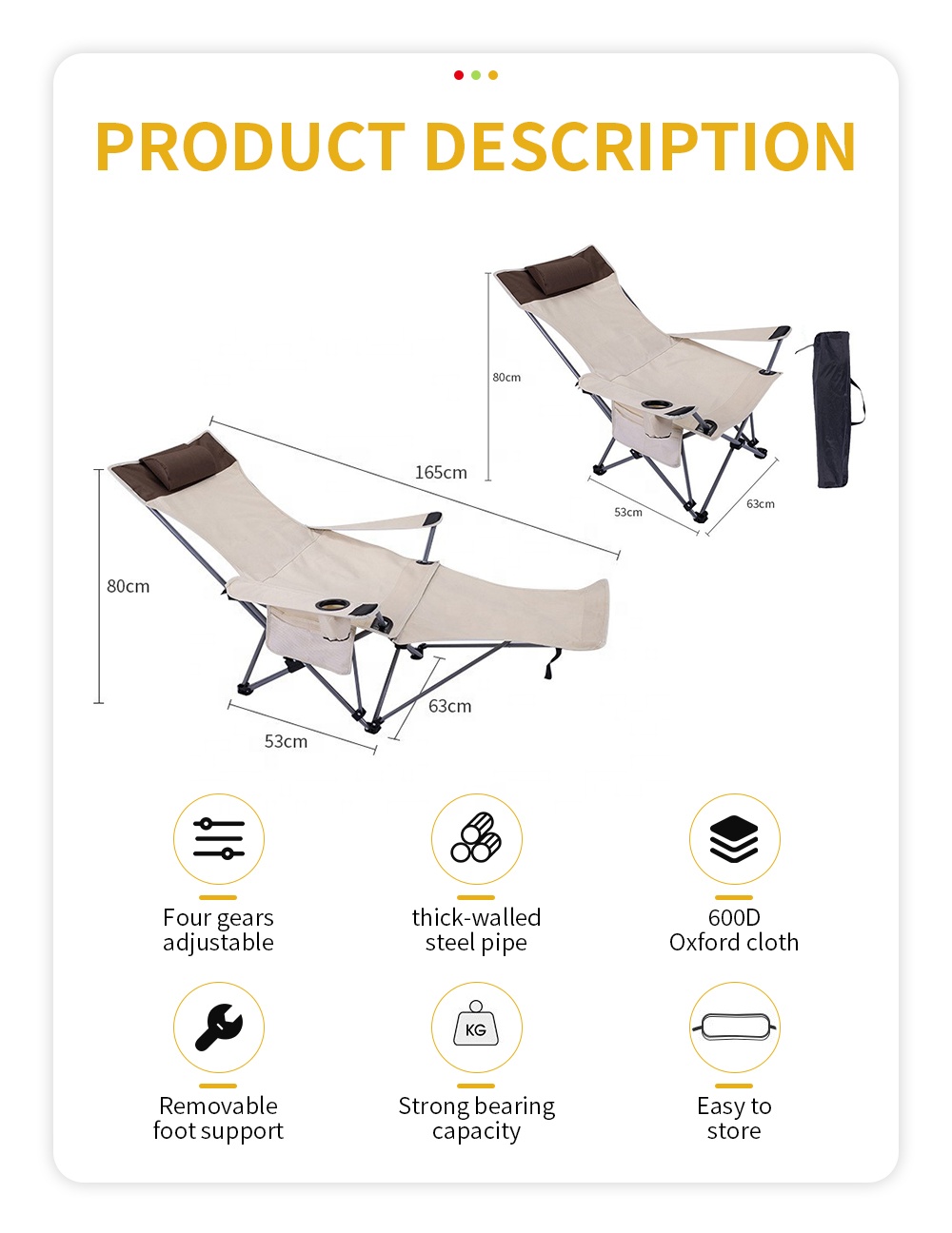 Draagbare opvouwbare relaxstoe - Outdoor Furniture In recensie en prijs