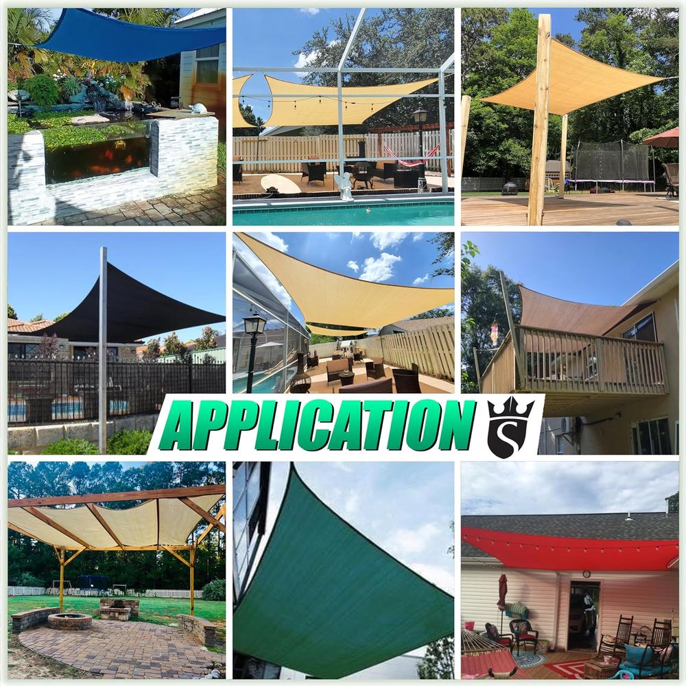 12' x 23' Zwarte RecSquare zon - Sun Sail Shade recensie en prijs