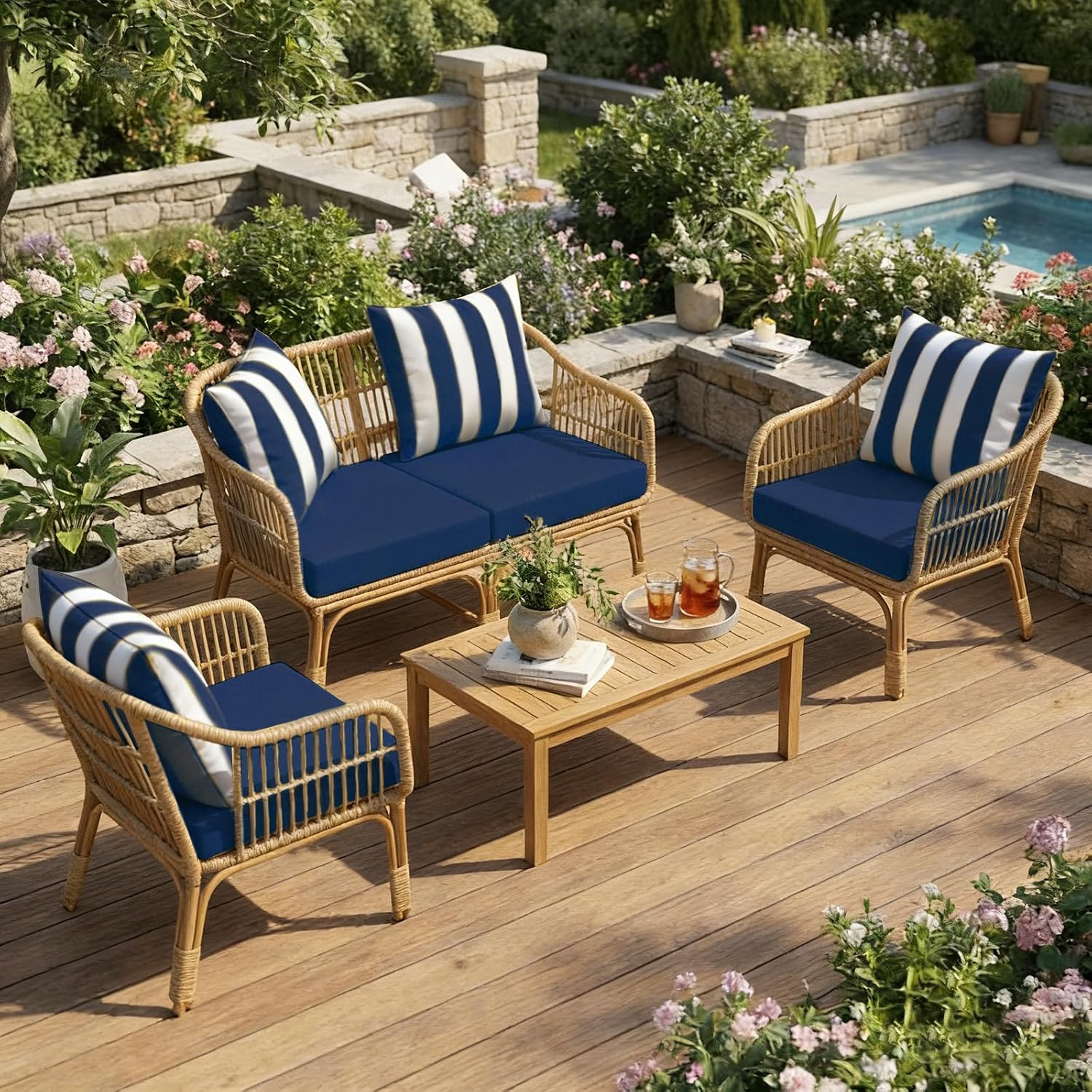 Buitenkussens voor tuinmeubele - Outdoor Furniture Cushions 24 X 24 recensie en prijs