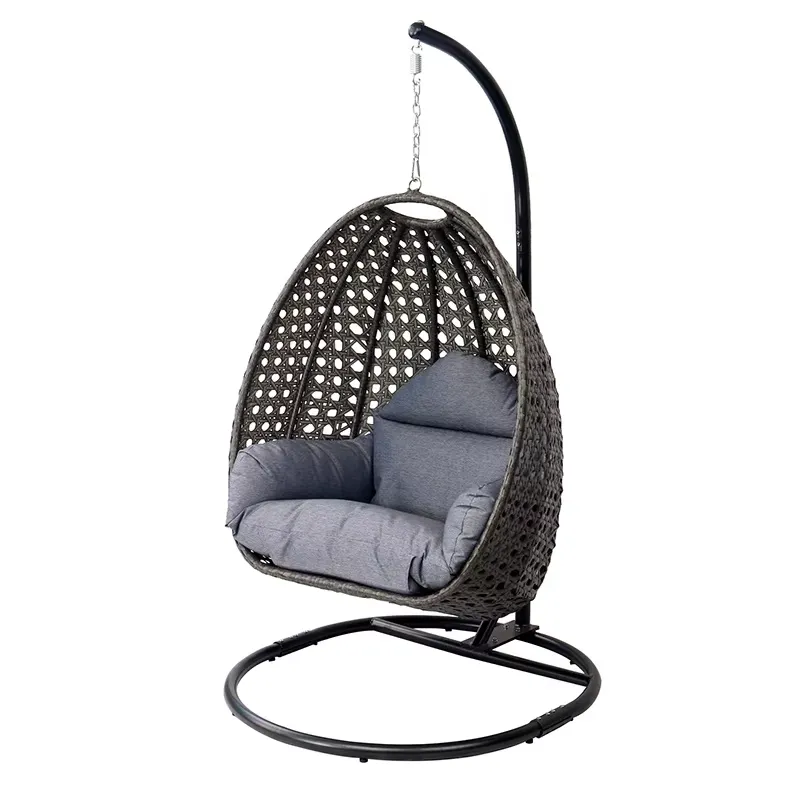 Ei-vormige zwarte patio hangst - Hanging Egg Chair recensie en prijs