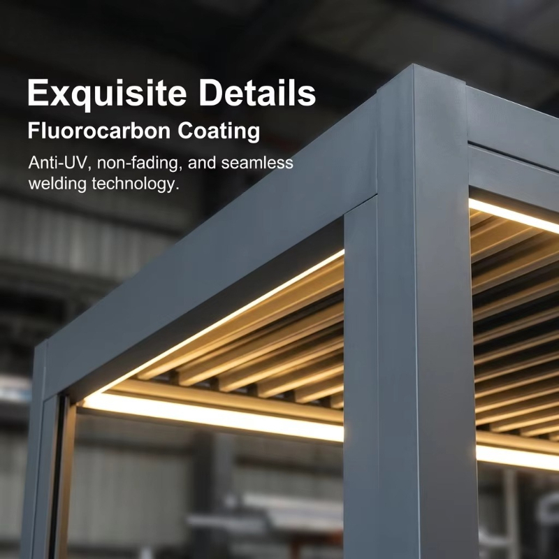 Luxe aluminium pergola met op  - Outdoor Furniture Sunbrella recensie en prijs