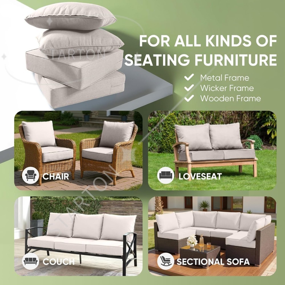 Outdoor stoelkussens set van 3 - Outdoor Furniture Cushions 24 X 24 recensie en prijs