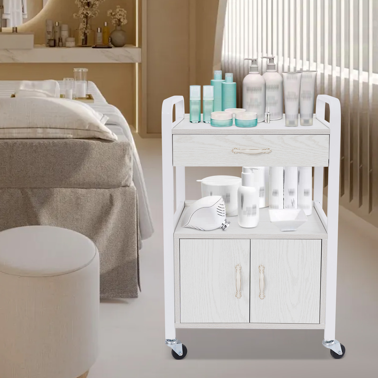 Witte roestbestendige salonopb - Outdoor Furniture Glides recensie en prijs