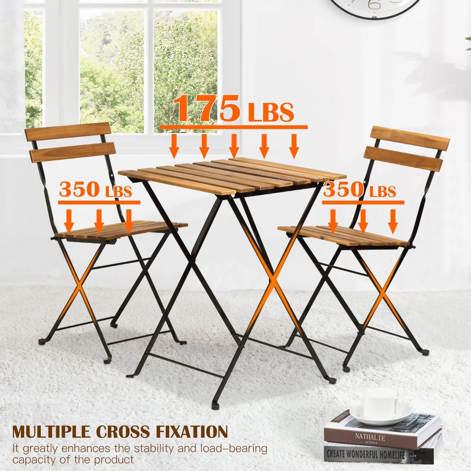 Natuurhouten 3-delige opvouwba - Outdoor Furniture Small recensie en prijs