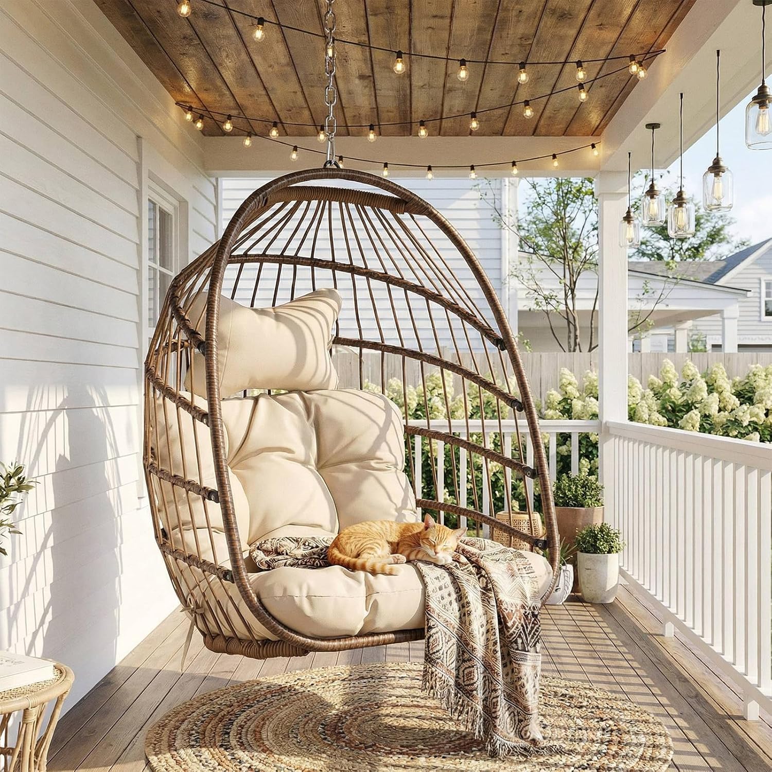 Hangende eierstoel voor buiten - Hanging Egg Chair recensie en prijs