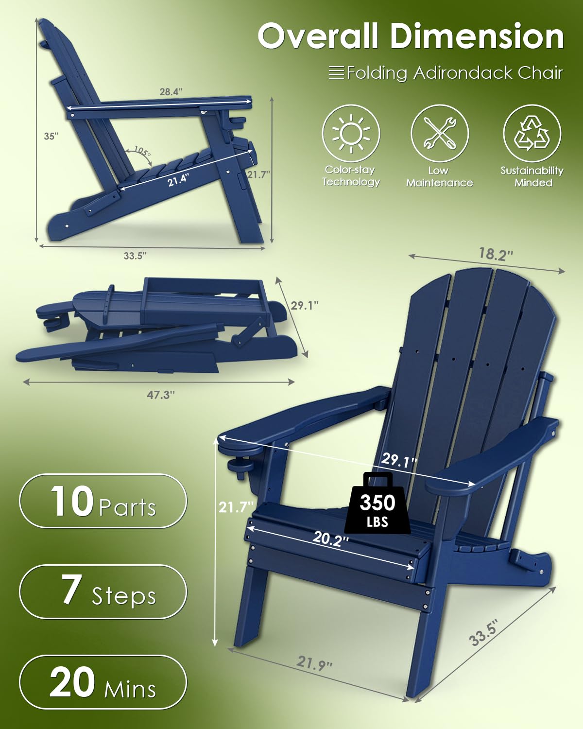 Stoelenset 2, inklapbaar voor  - Outdoor Furniture And Fire Pit recensie en prijs