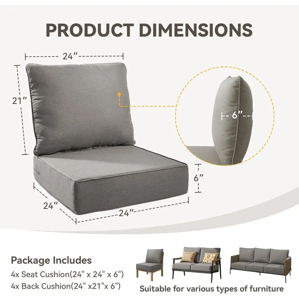 UV- en waterbestendige kussens - Outdoor Furniture Cushions 24 X 24 recensie en prijs