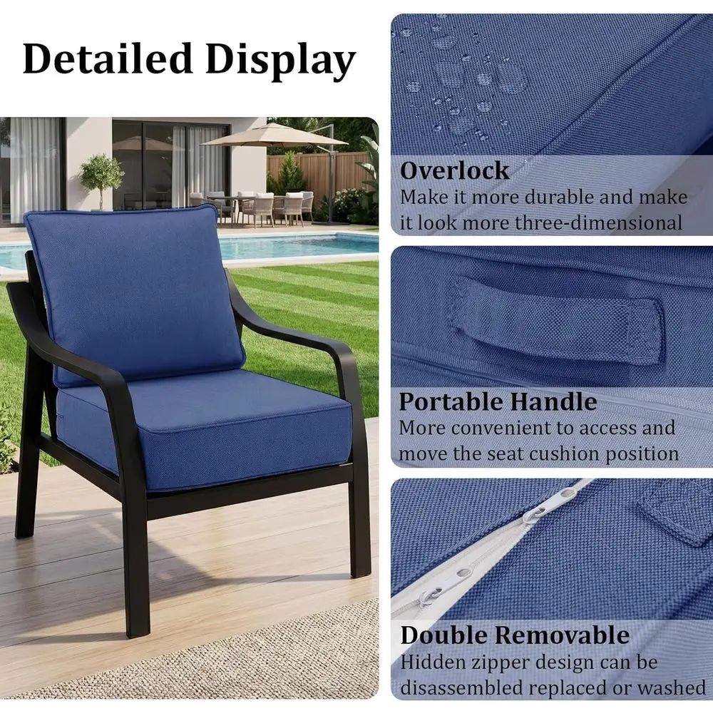 6 dikke buitenstoelkussens, 24 - Outdoor Furniture Cushions 24 X 24 recensie en prijs