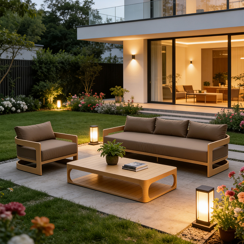 Moderne aluminium loungeset vo - Outdoor Furniture Durable recensie en prijs