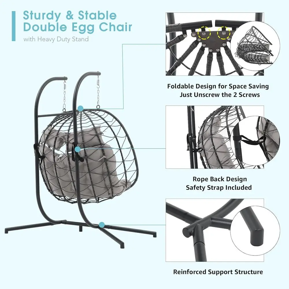 2-persoons dubbele eierschomme - Hanging Egg Chair recensie en prijs