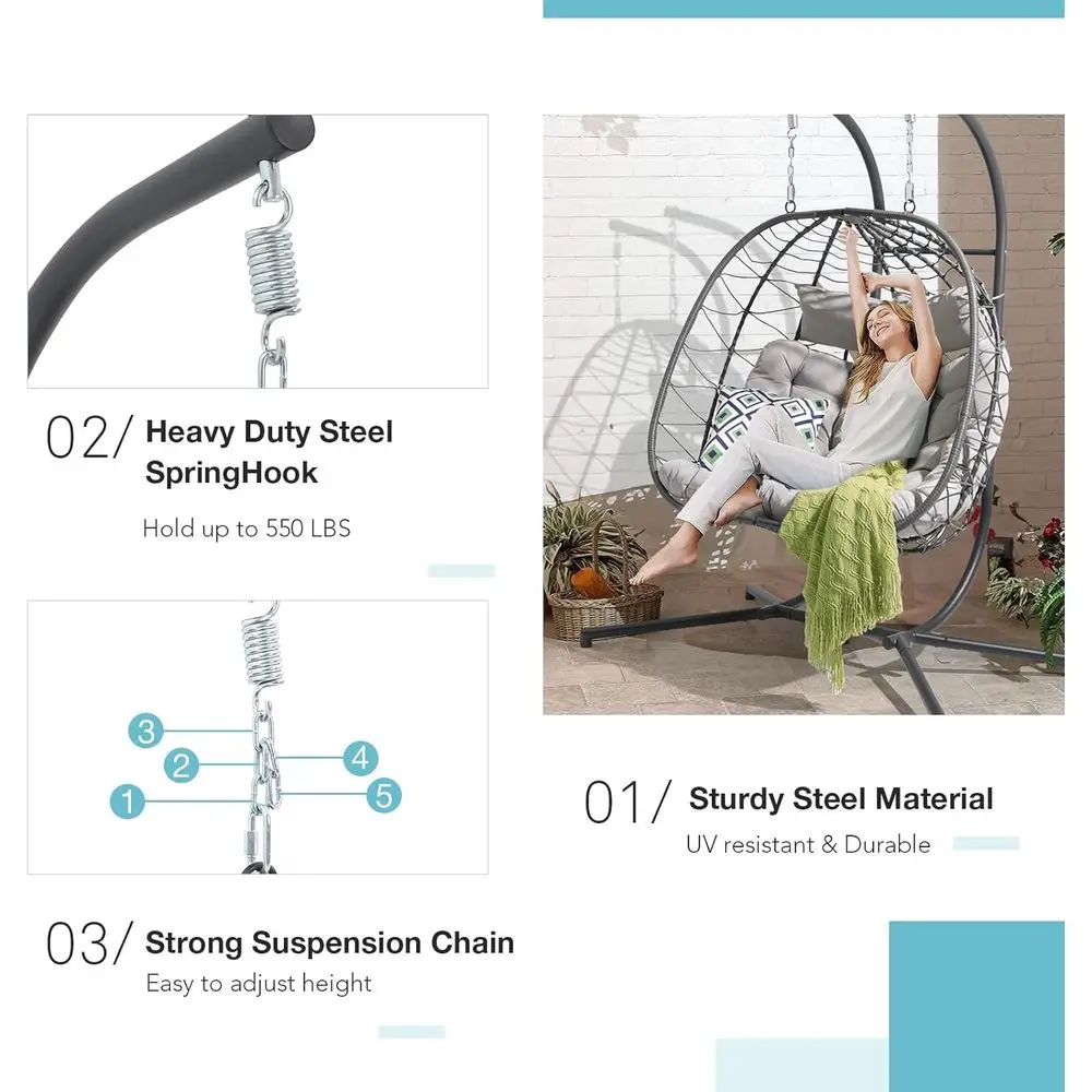 2-persoons dubbele eierschomme - Hanging Egg Chair recensie en prijs