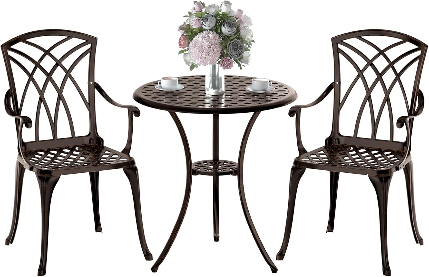Bronzen gegoten aluminium 3-de - Bistro Table Set recensie en prijs