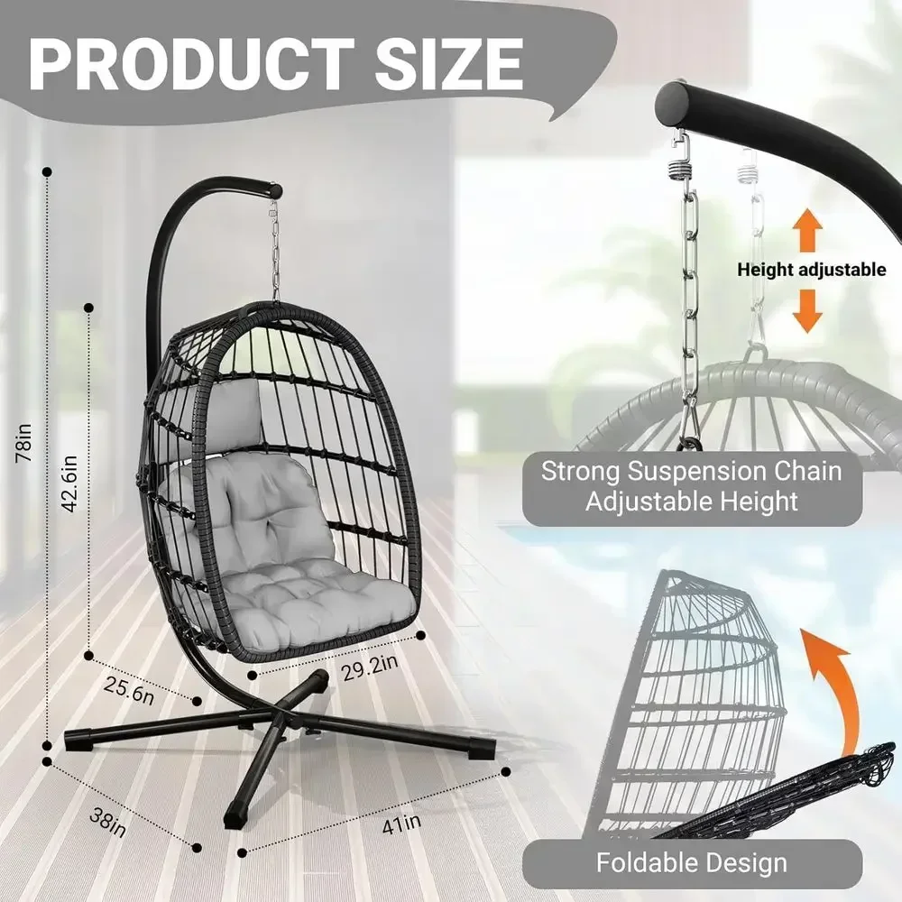 Hangende eierschaalstoel van w - Hanging Egg Chair recensie en prijs