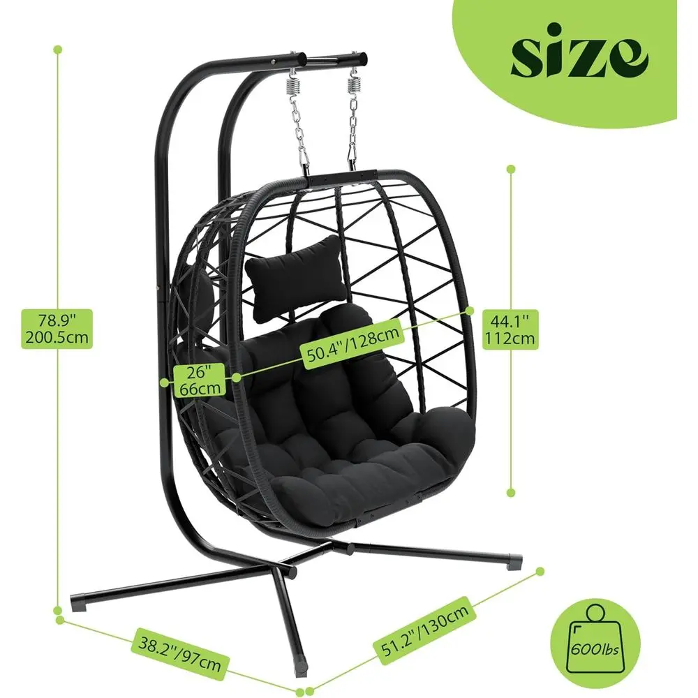 Oversized dubbele hangstoel me - Hanging Egg Chair recensie en prijs