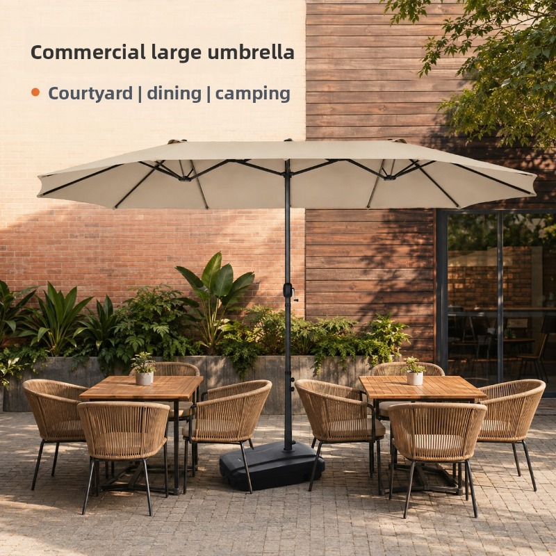 Buitenparasol met grote centra - Outdoor Furniture Sunbrella recensie en prijs