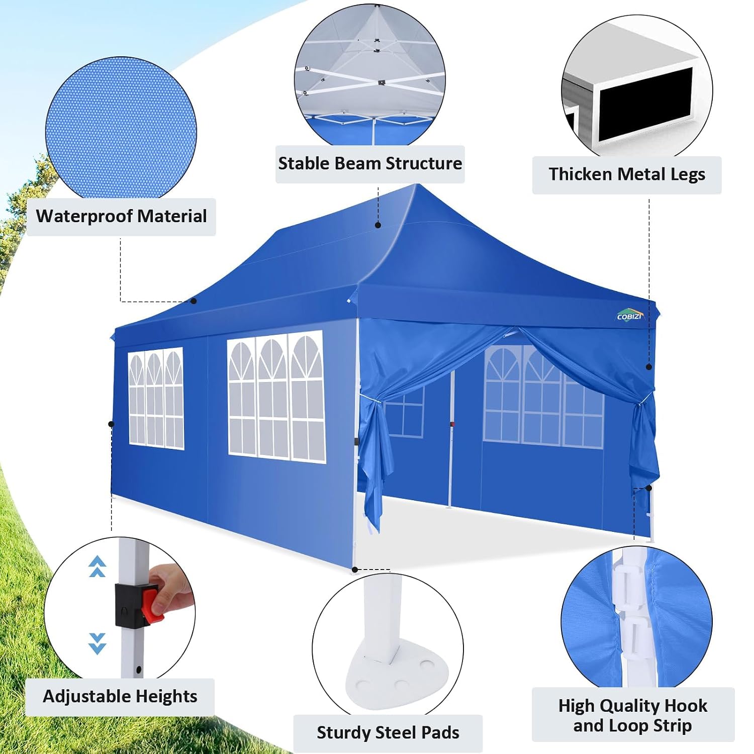 10x20 Pop-up partytent, draagb - Gazebo Pop Up recensie en prijs
